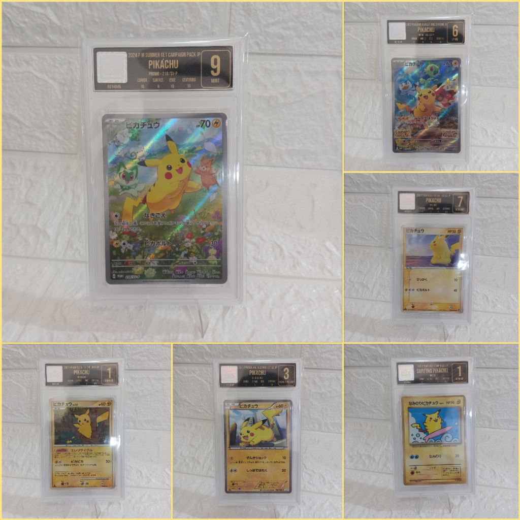 EGS Graded Grading Kartu TCG Pokemon Card Pikachu