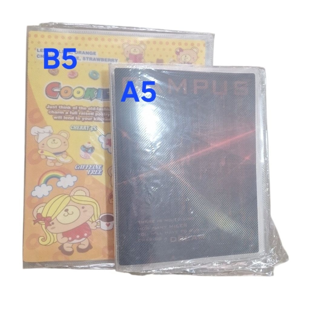 Binder kecil (A5) dan Binder Besar (B5)