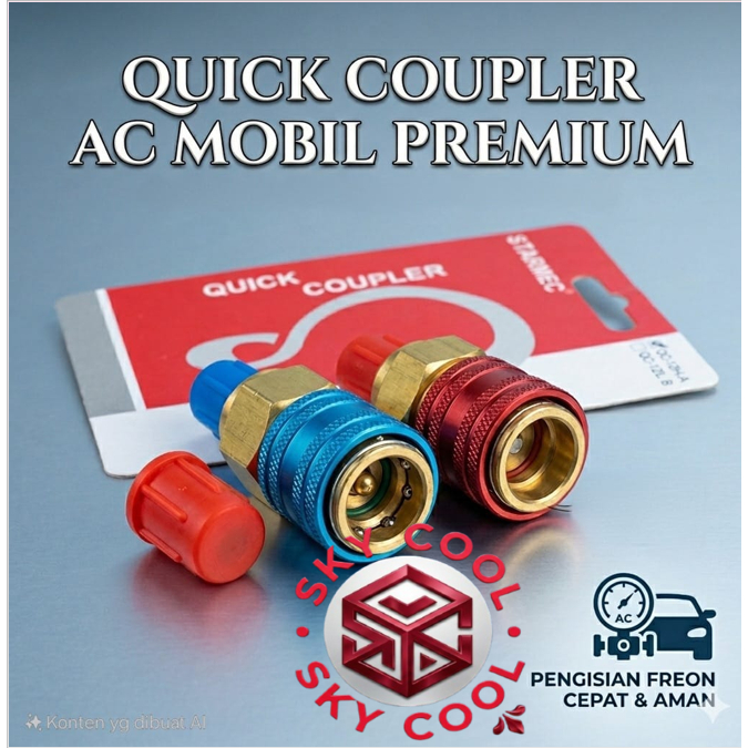 QUICK COUPLER BUAT AC MOBIL
