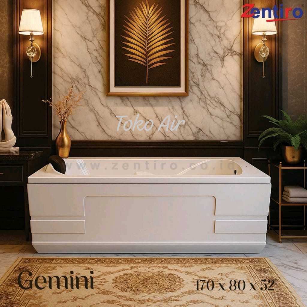 Bathtub ZENTIRO Bathtub Jacuzzi Standing GEMINI | Bathtub Whirlpool