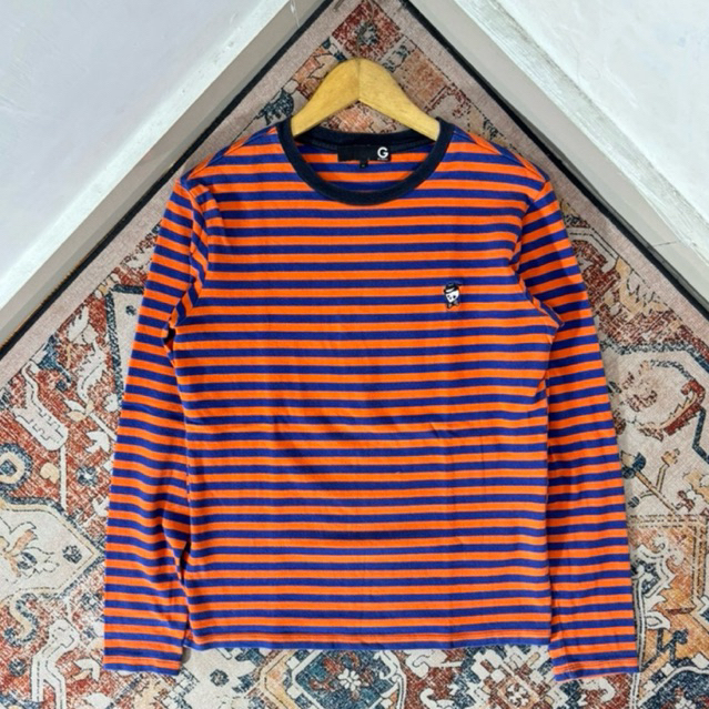 KAOS LONGSLEEVE GUESS STRIPE