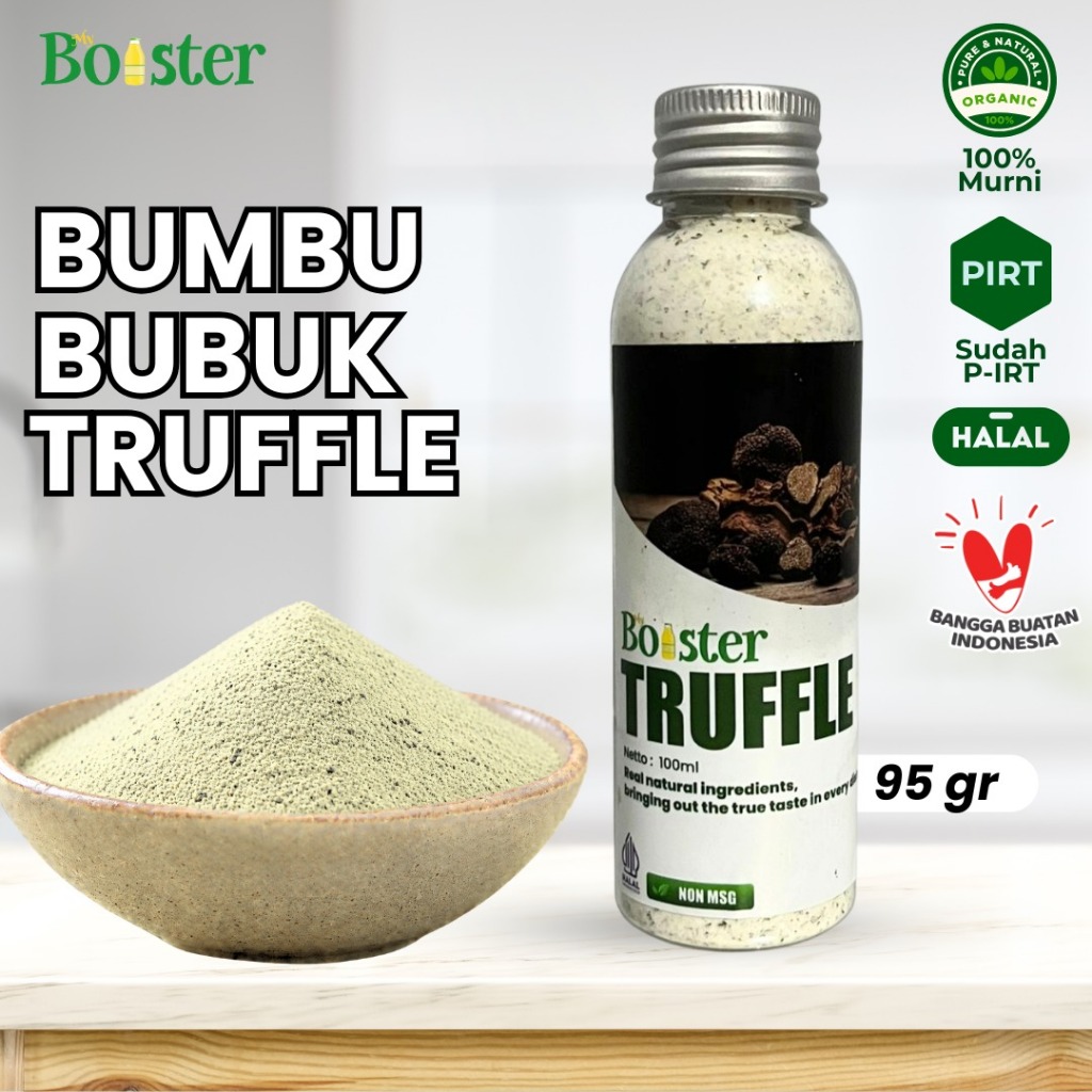 Mybooster Bumbu Tabur Truffle Jamur Non MSG 95 gram / Bubuk Tabur Jamur Black Truffle Seasoning