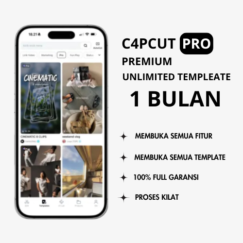 [cp 1bulan] 9000+ Template CapCut Pro Premium siap pakai 1 bulan