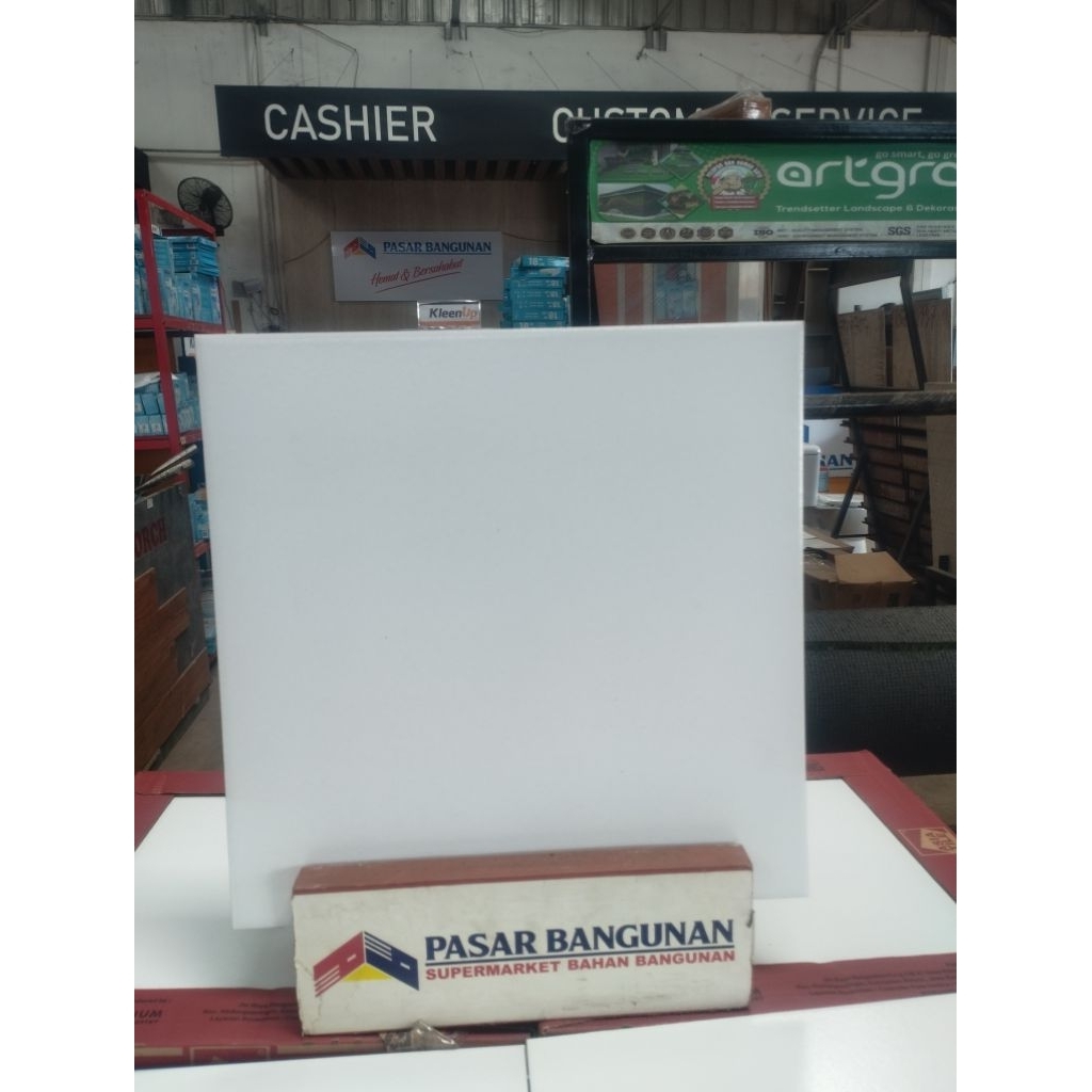 Keramik Putih Asia Tile Murano White 40x40