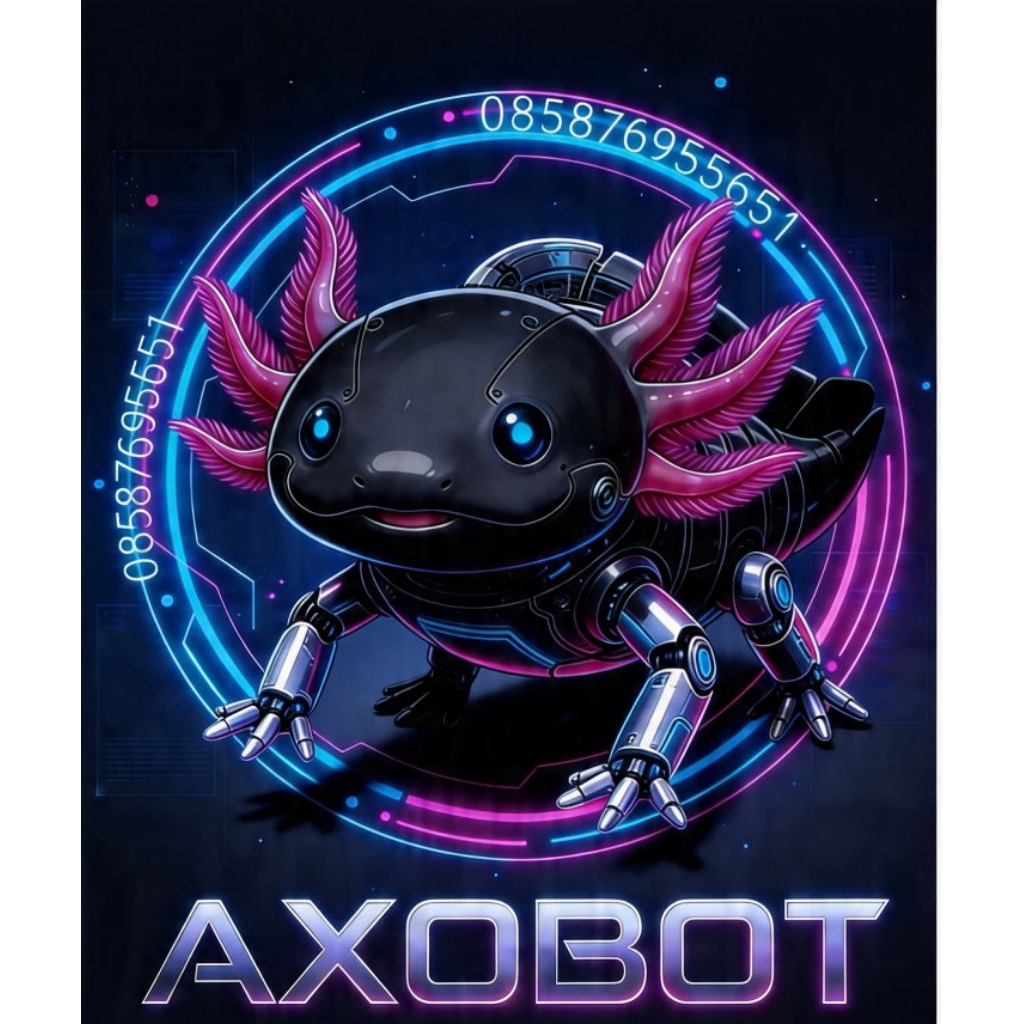 Axolotl Salamander warna Melanoid ( Hitam)