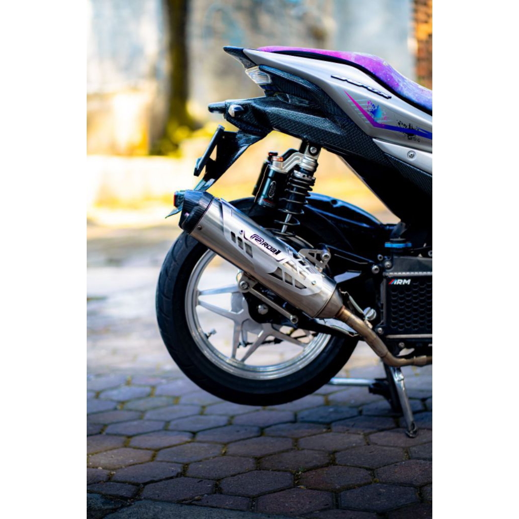 ROB1 KNALPOT STANDART RACING ROB1 SS CAP V + COVER NMAX NEW/KNALPOT ROB1 STANDART RACING NMAX TURBO/