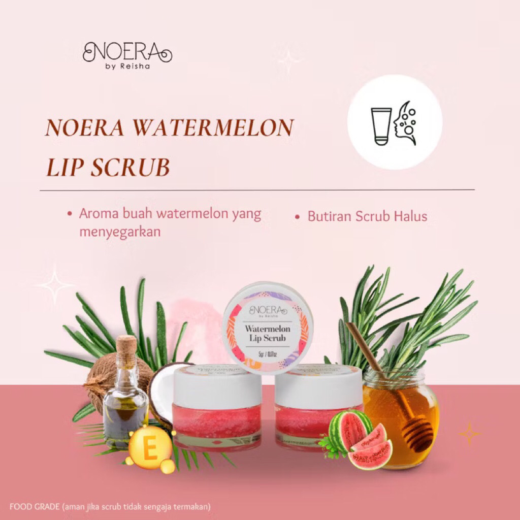 Noera watermelon lip scrub