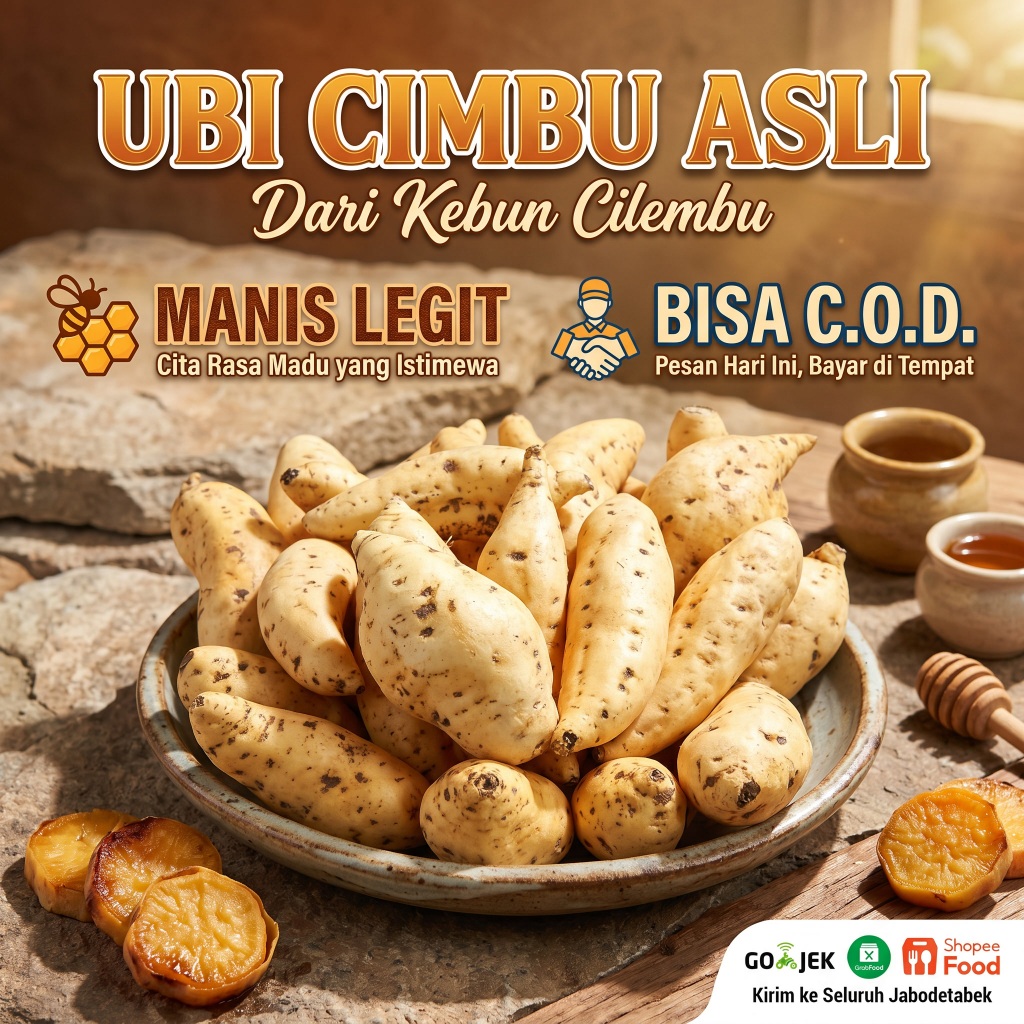 Ubi Cilembu Madu Sultan Original Sumedang Simanis Asli Ukuran Mini Ares Bersih 1Kg Isi 9-15,Super Le