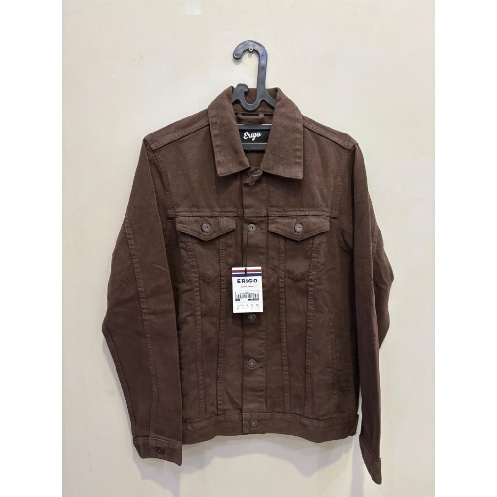 New Erigo Trucker Jaket Outer  Denim Dark Brown Ukr S