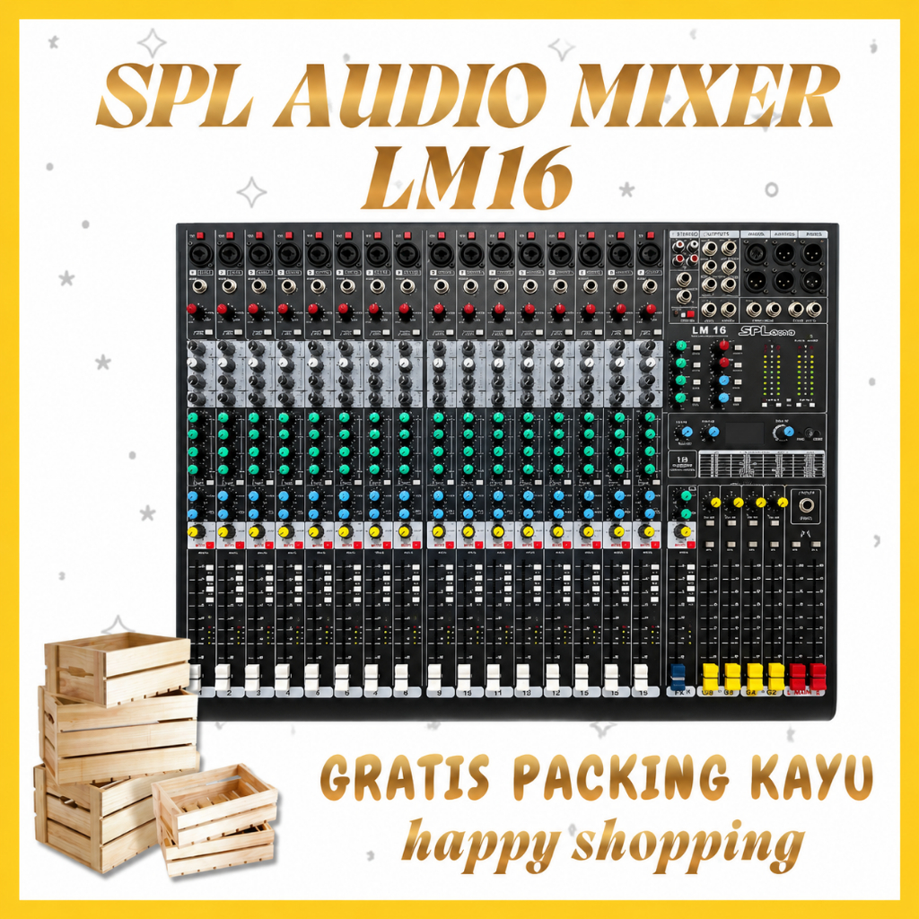 Mixer 16 channel SPL Audio SM16 LM 16 VARIASI