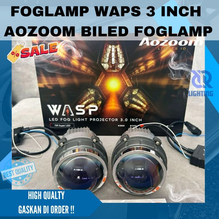 FOGLAMP BILED AOZOOM WASP 3.0 - LED FOGLIGHT PROJECTOR