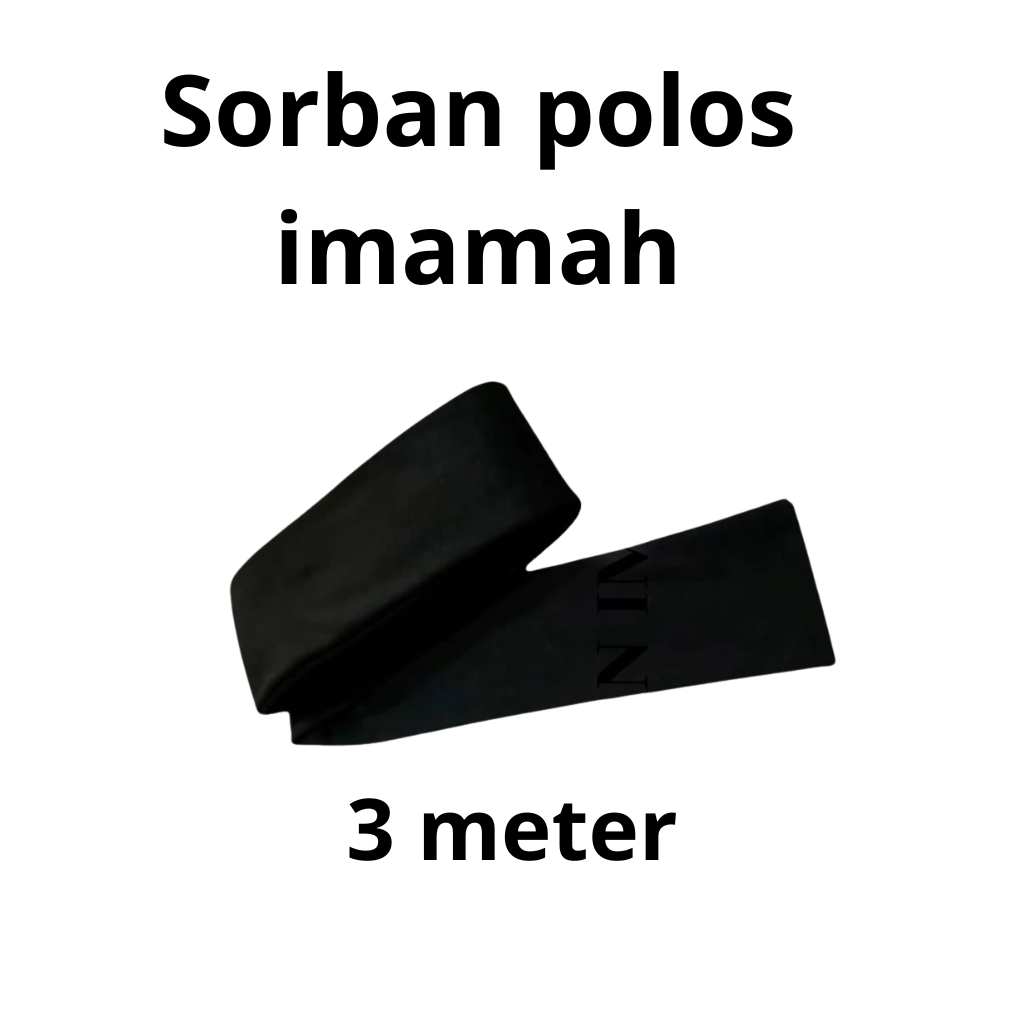 Sorban habib imamah polos sorban imamah bahan lembut