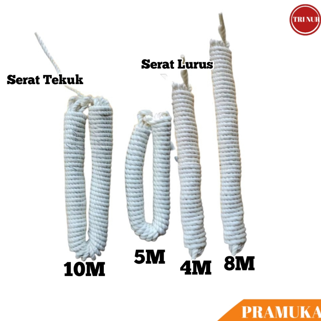 Tali Pramuka Serat Tekuk & Serat Lurus / Tali Serat Pramuka / Tali Pancang Pramuka / Tali Tenda Pram