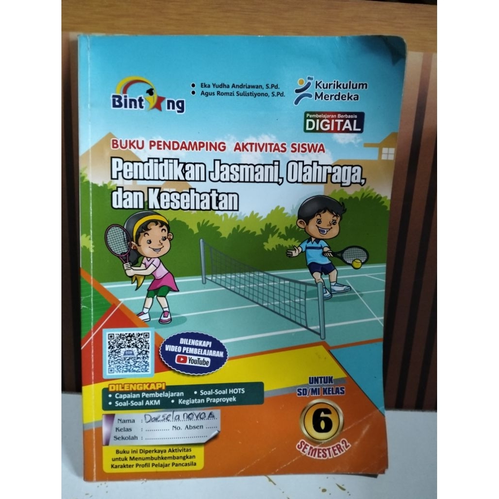 bintang pjok sd kelas 6 smt 2,kumer