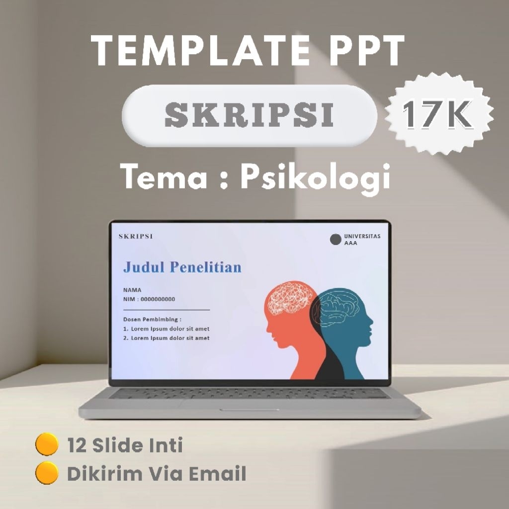 Template PPT Skripsi - Seminar - Tugas Akhir (Tema : Psikologi)
