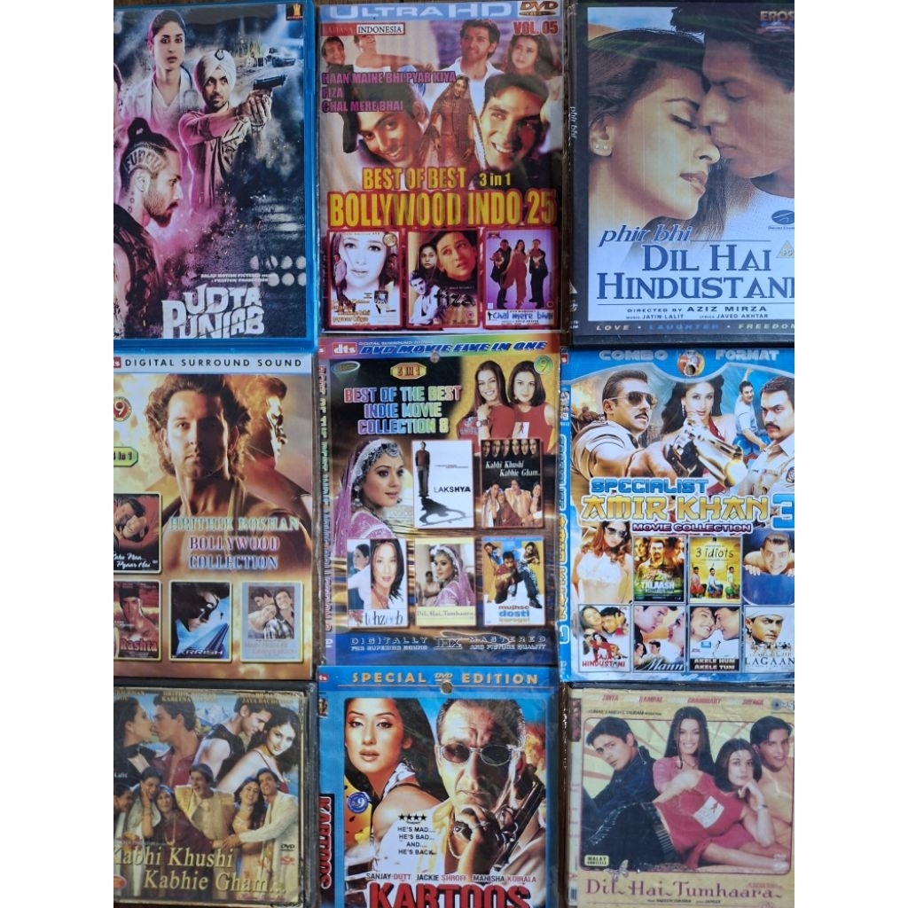 Kaset dvd, vcd film india bollywood
