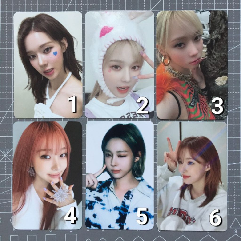 READY STOCK PC PHOTOCARD AESPA WINTER POB APPLE MUSIC DIRTY WORM PHOTO SET LIFE TOO SHORT TC TRADING