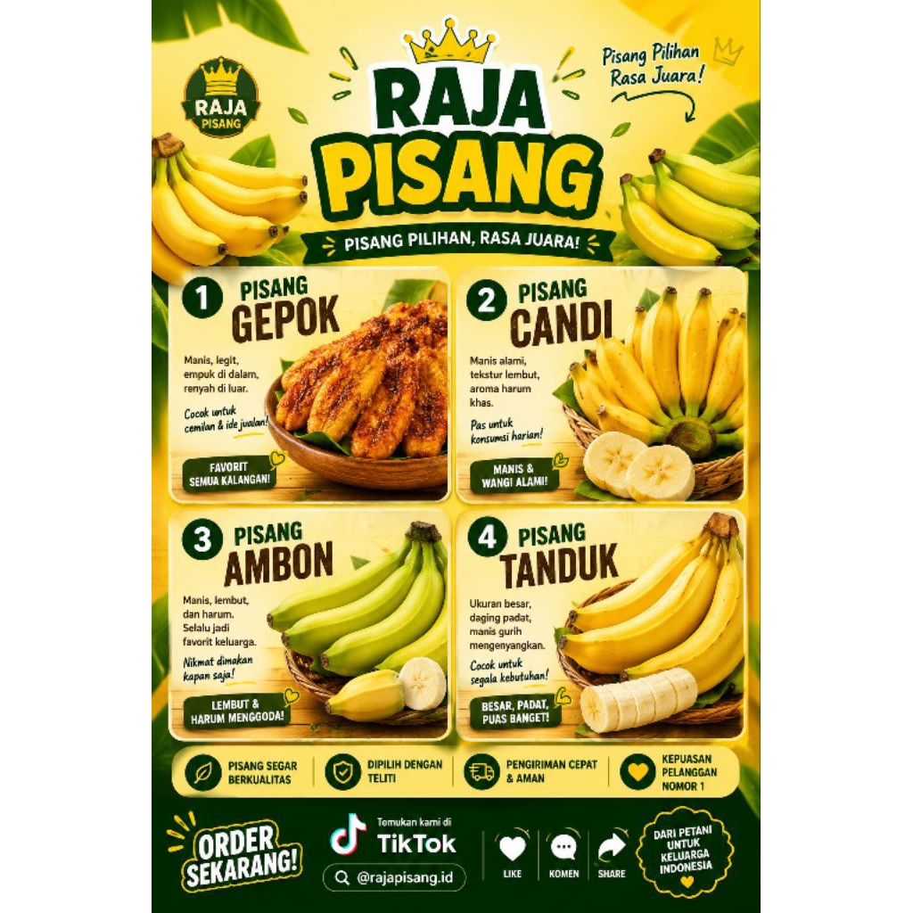 Pisang tanduk marlin raja