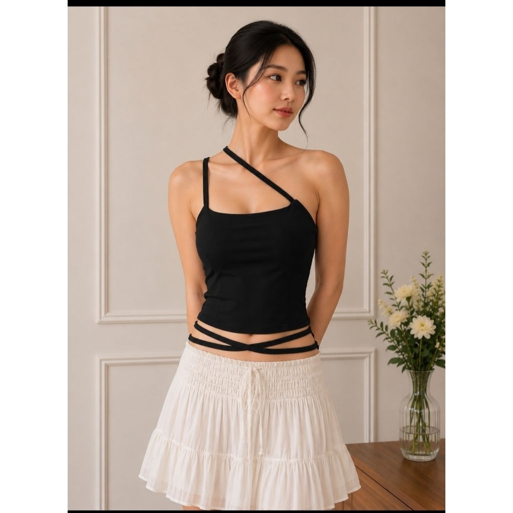 Aurora One Shoulder Crop Top