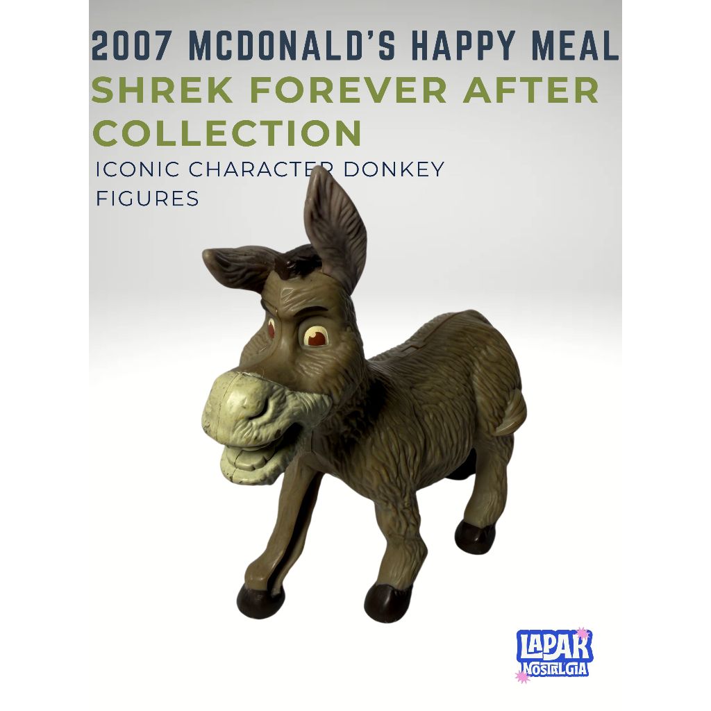 [DONKEY] 2007 MCDONALD'S HAPPY MEAL TOYS SHREK FOREVER AFTER COLLECTION PRELOVED | MAINAN PRELOVED H