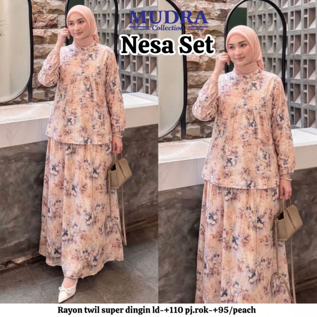 Gamis Mudra Collection / Gamis Terbaru / Gamis Wanita / Gamis Premium / Alya / Nesa / Mudra Hijab