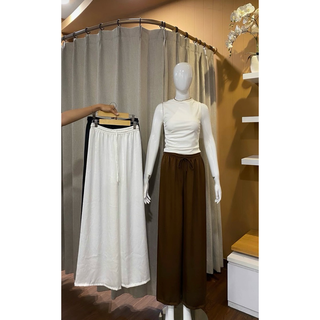 LANA satin pants// Celana kulot wanita satin premium