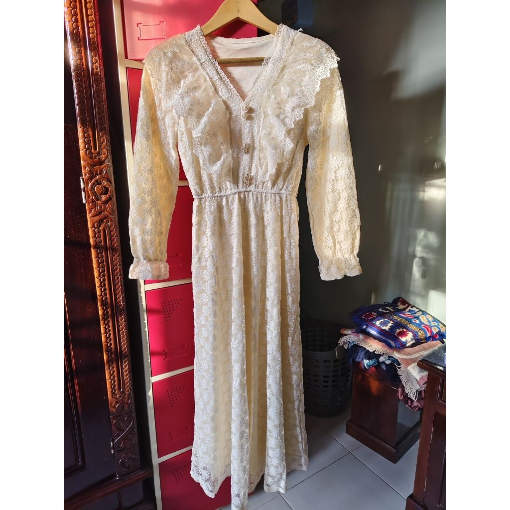 preloved dress VNS brukat