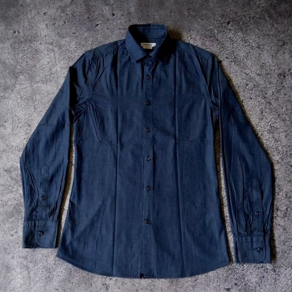 PRELOVED J.LINDEBERG DANI TWILL BLUE INDIGO SHIRT