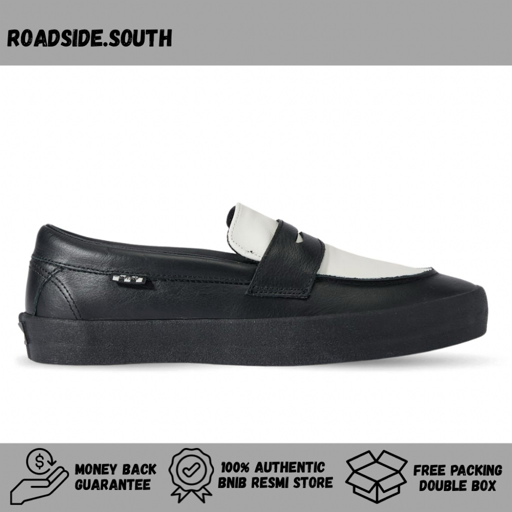Vans Skate Loafer Leather Black White