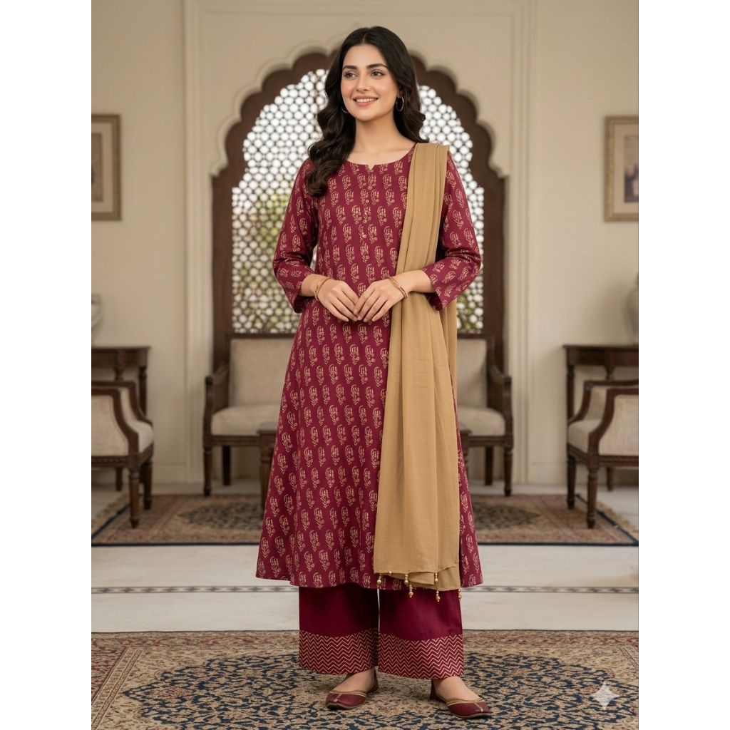 baju india set kurti