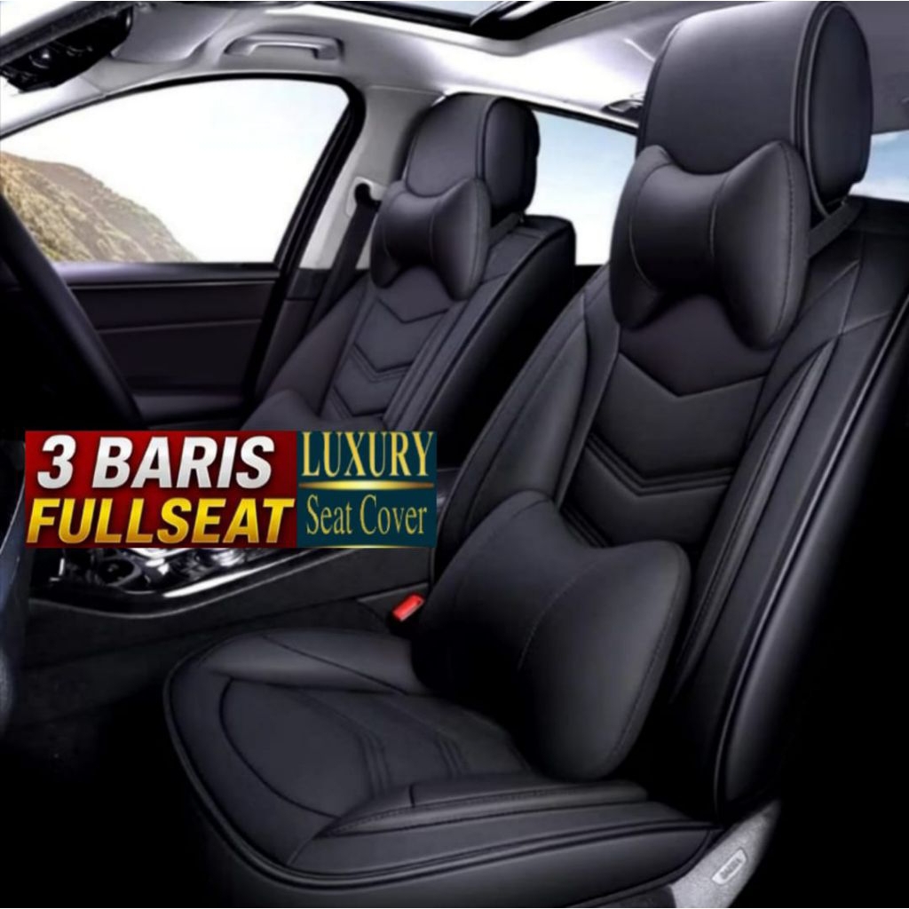 sarung jok mobil innova G innova E innova V luxury captain seat full set 3 baris