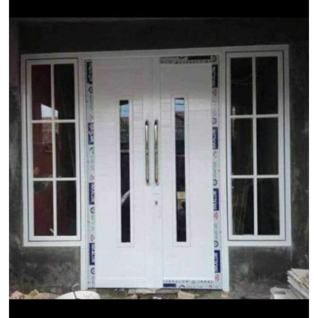 pintu tarung kupu kupu spanrel+cendela UK pintu T200 x L120 jendela T180xL50 gratis packing kayu