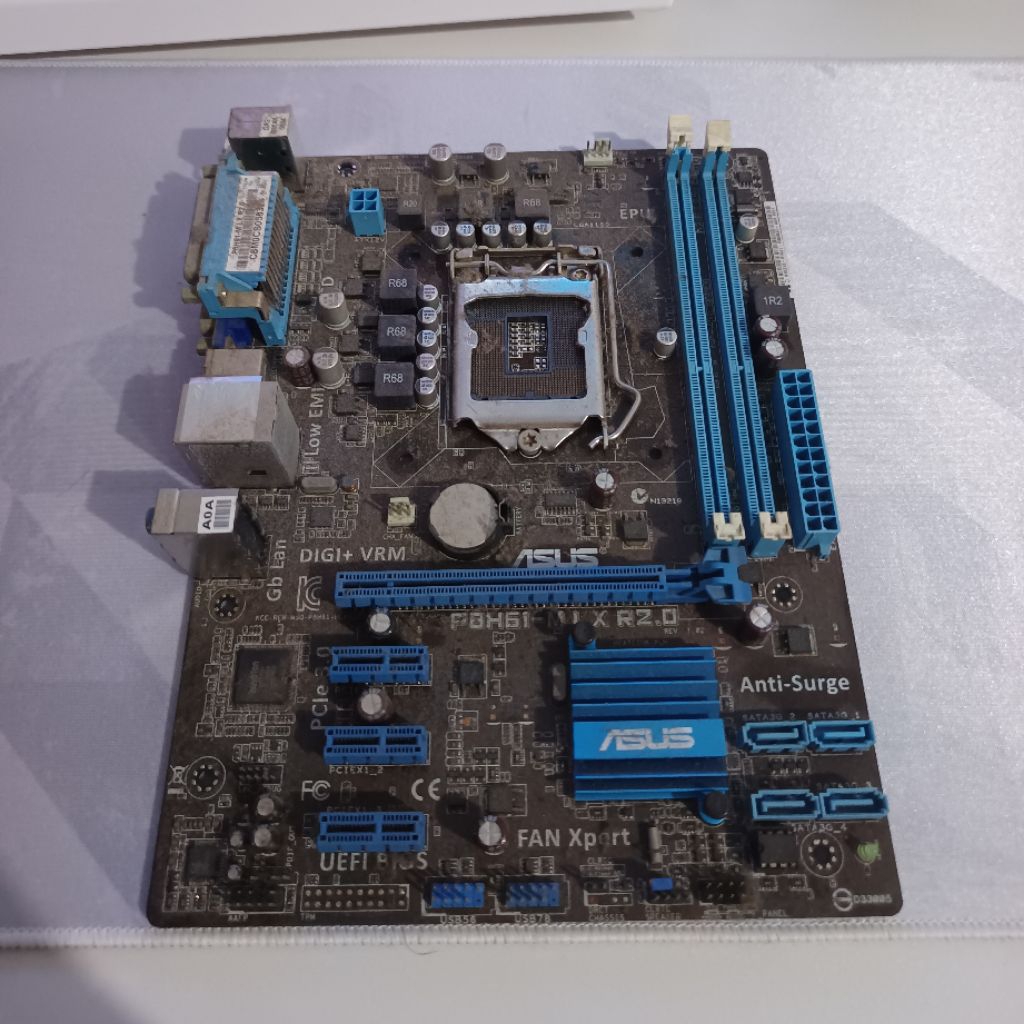 Motherboard Asus H61 LGA1155 Bekas Normal