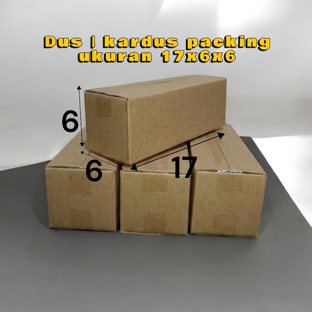 kardus packing ukuran 17x6x6 cm | kardus packing kecil | box packing | box packing olshop | dus pack