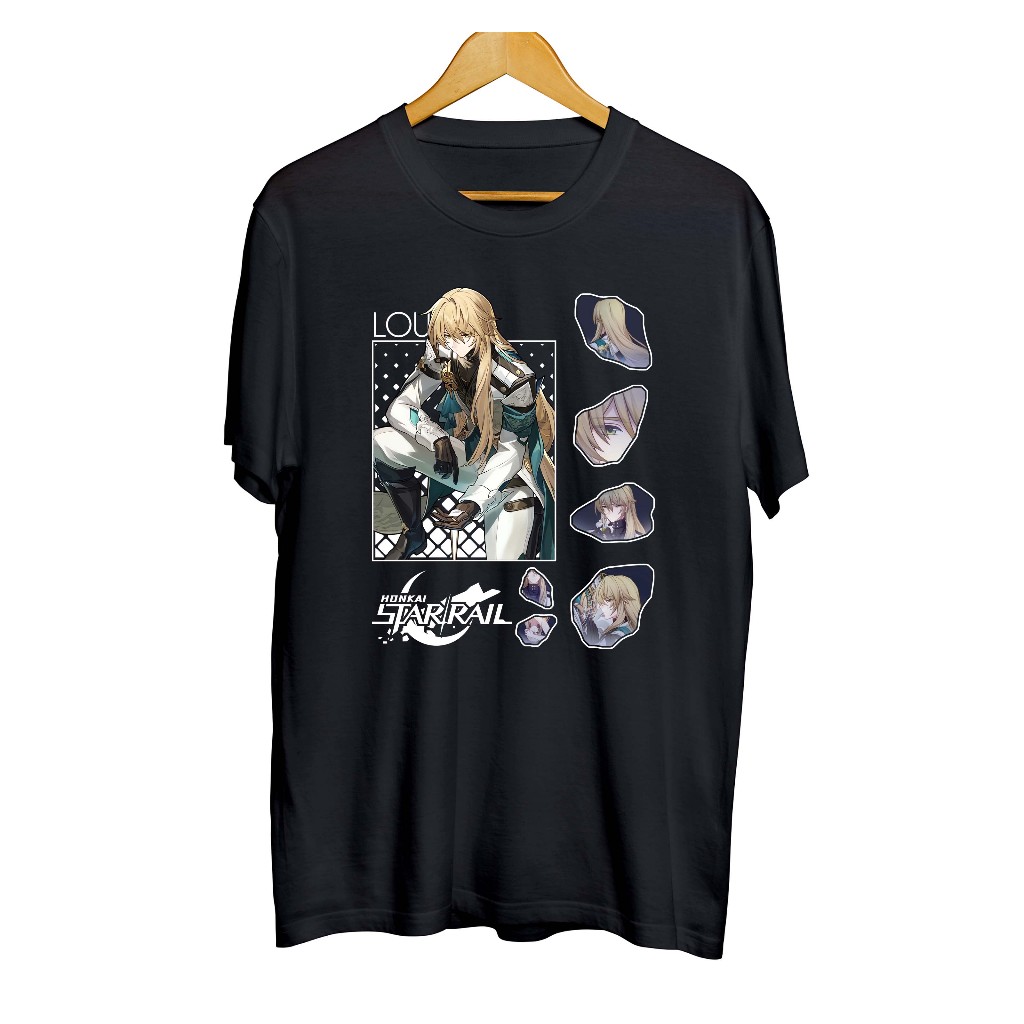 Kaos distro infinite anime game LOUCHA HSR- HONKAI STAR RAILmaterial combed 30s