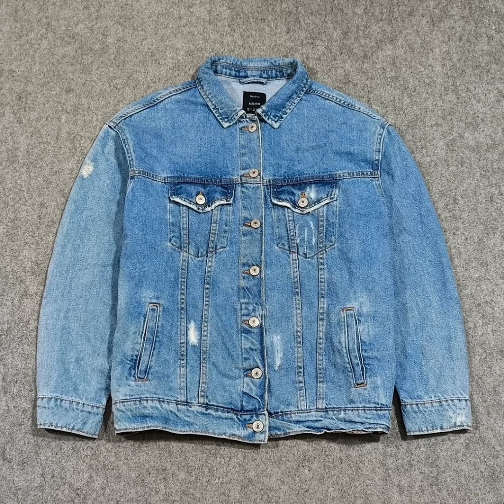 Jaket jeans pria BERSHKA size M second