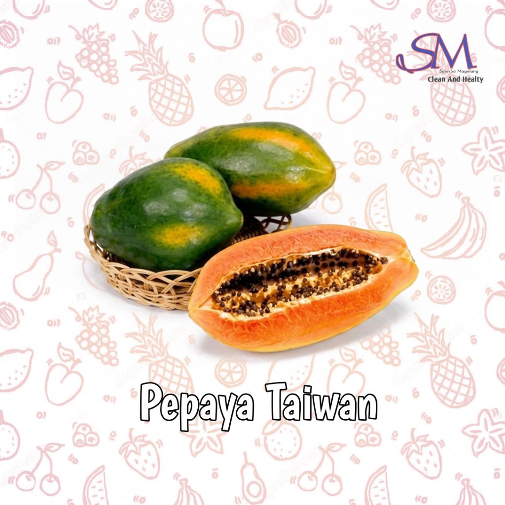 Pepaya taiwan manis Buah segar || Soserba Magelang