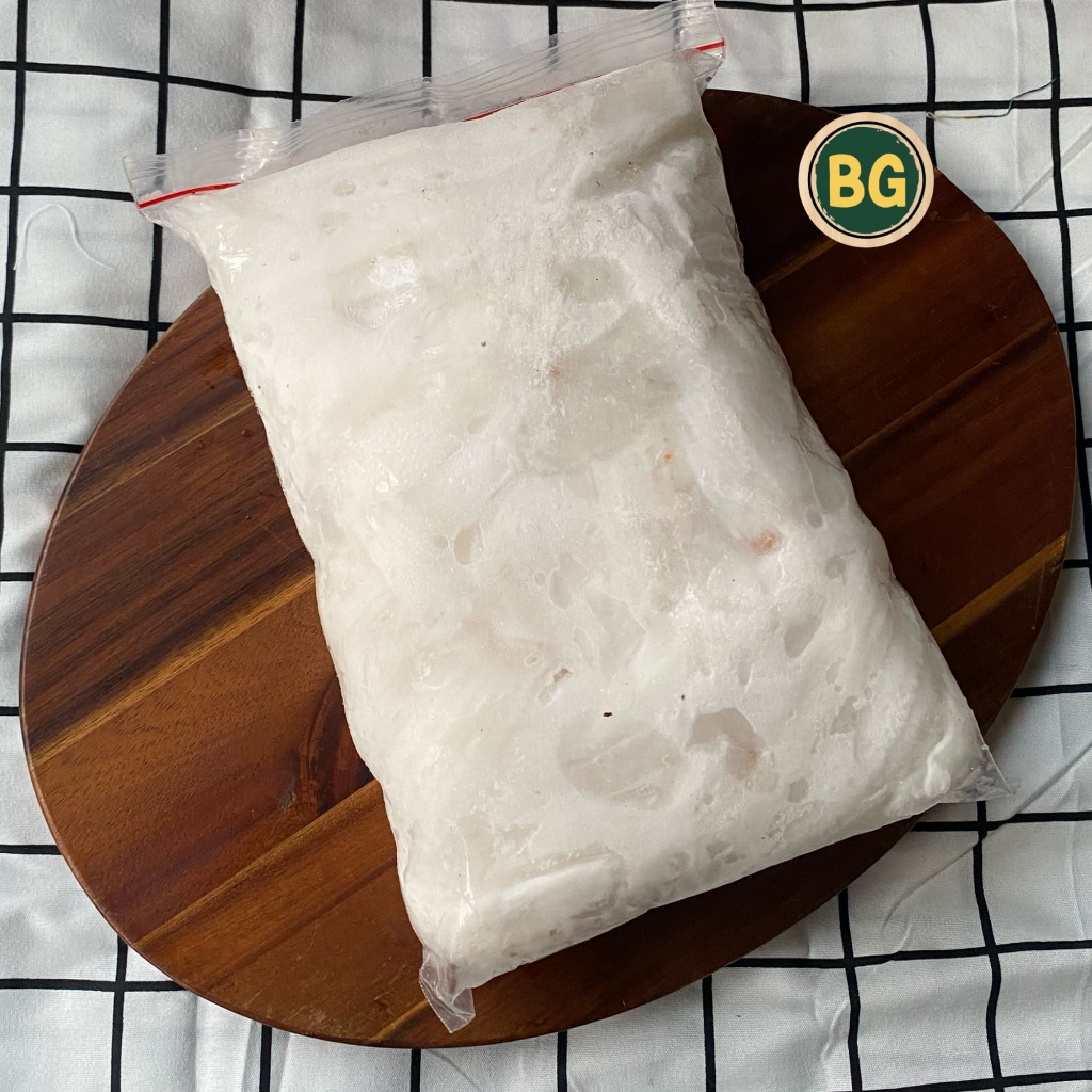 Daging degan beku, degan frozen, daging kelapa beku, coconut meat