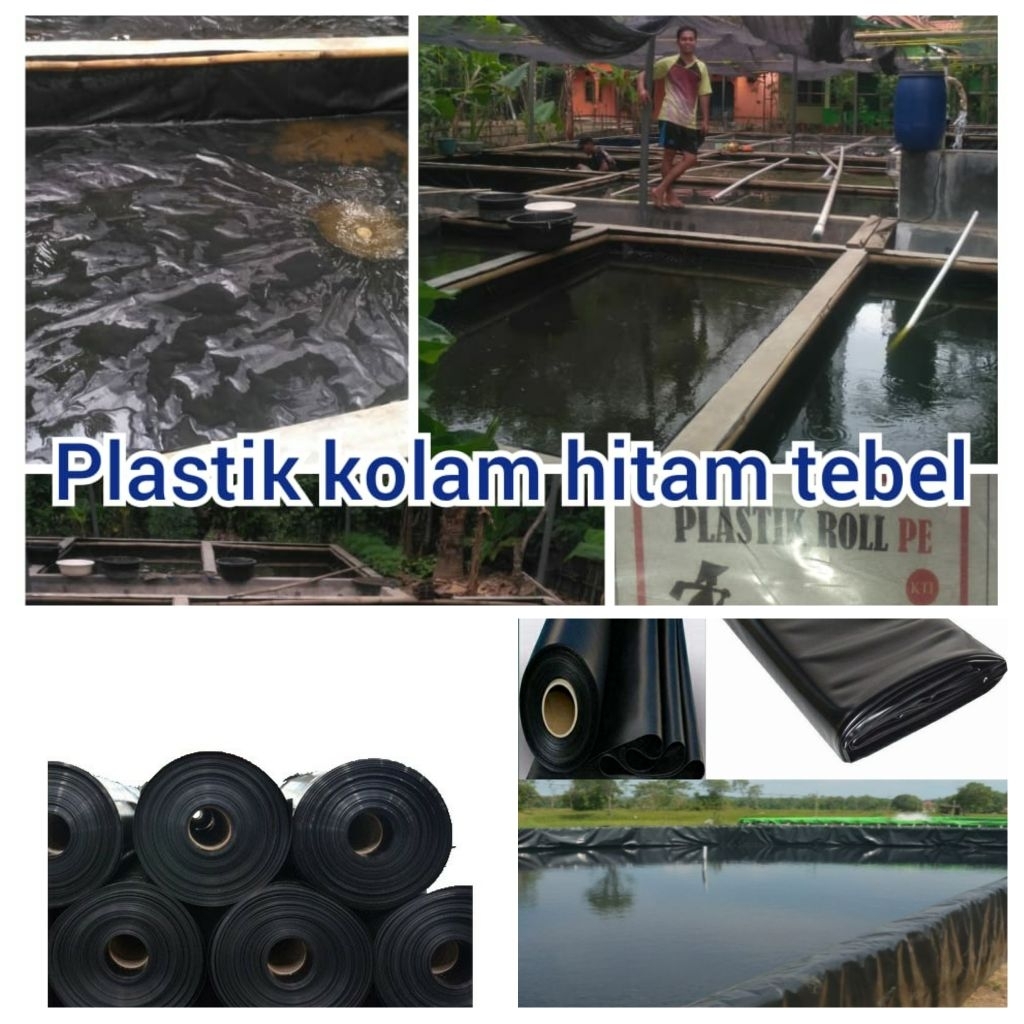Terpal Kolam Plastik Geomembran Tebal Meteran Terpal Plastik kolam ikan meteran