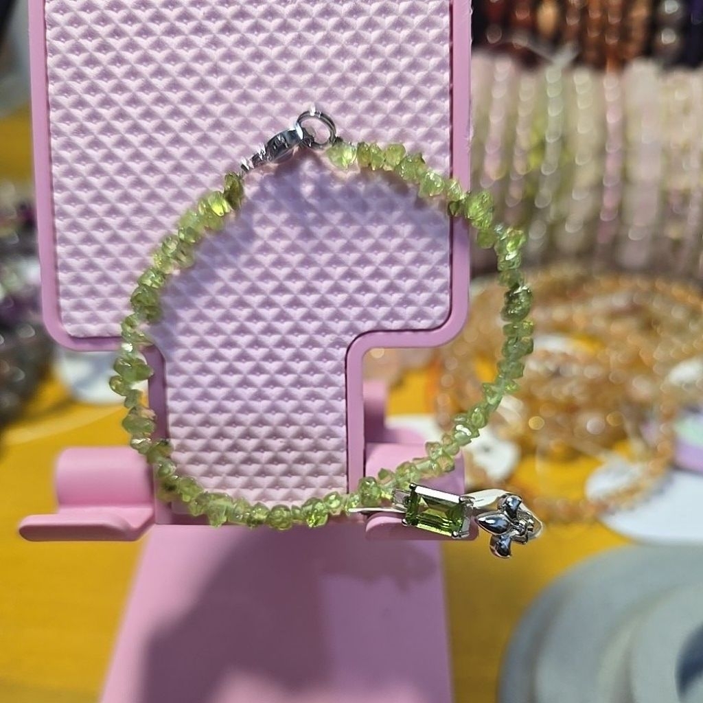 Gelang peridot dan cincin peridot