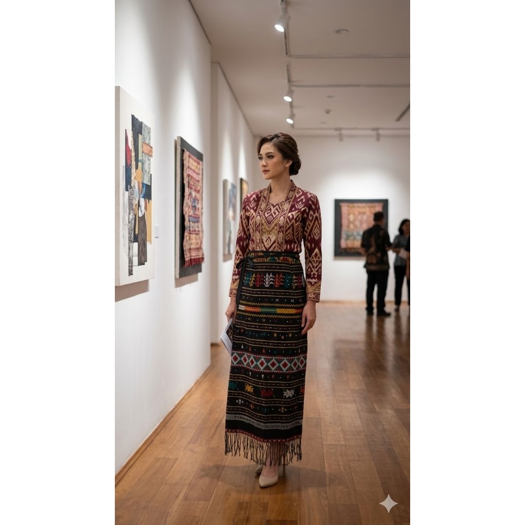 rok ulos siap pakai, rok lilit bahan ulos kombinasi, rok lilit tenun