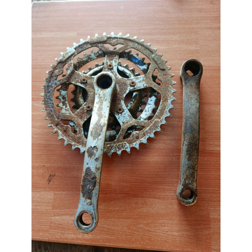 crankset sepeda mtb 26 besi second