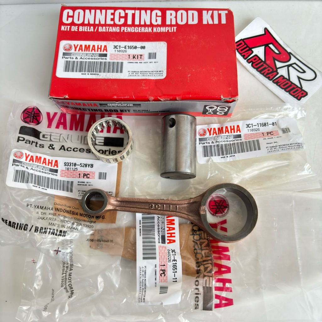 conroad conrod connecting conecting rod road kit setang stang seher piston original ori yamaha vixio
