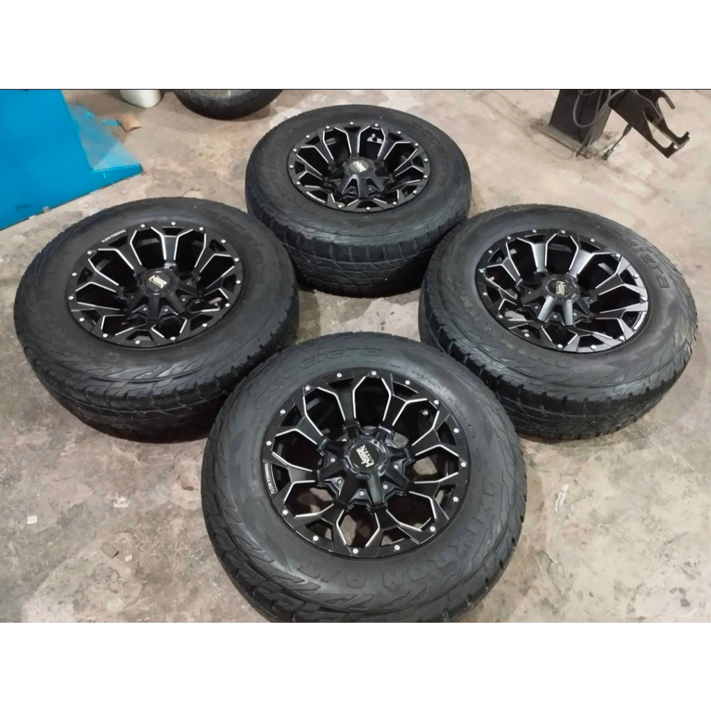 VELG MOBIL BEKAS GOKU HSR R17 LOBANG 6 + BAN AT