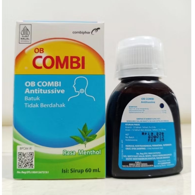 OBH COMBI ANTITUSIVE rasa menthol 60ml