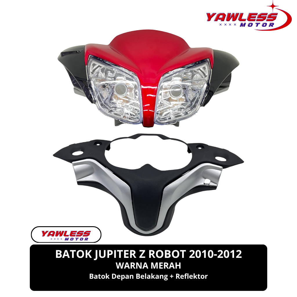 Batok Jupiter Z Robot 2010 Totok Depan Jupiter Z Robot Warna Merah + Reflektor Jupiter Z 2010 robot