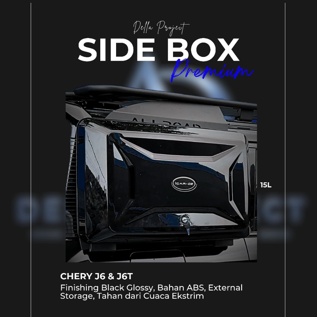 Side Box Chery J6 / Box Samping Chery J6 / Storage Box Chery J6 / Side Storage Chery J6 / Aksesoris 