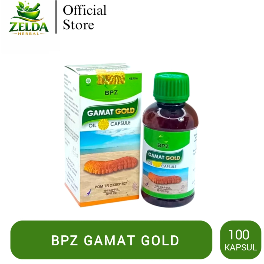 Kapsul Gamat Gold Oil BPZ 100 Kapsul | Gamat Oil Mengandung Ekstrak Teripang | Gamat Oil BPZ