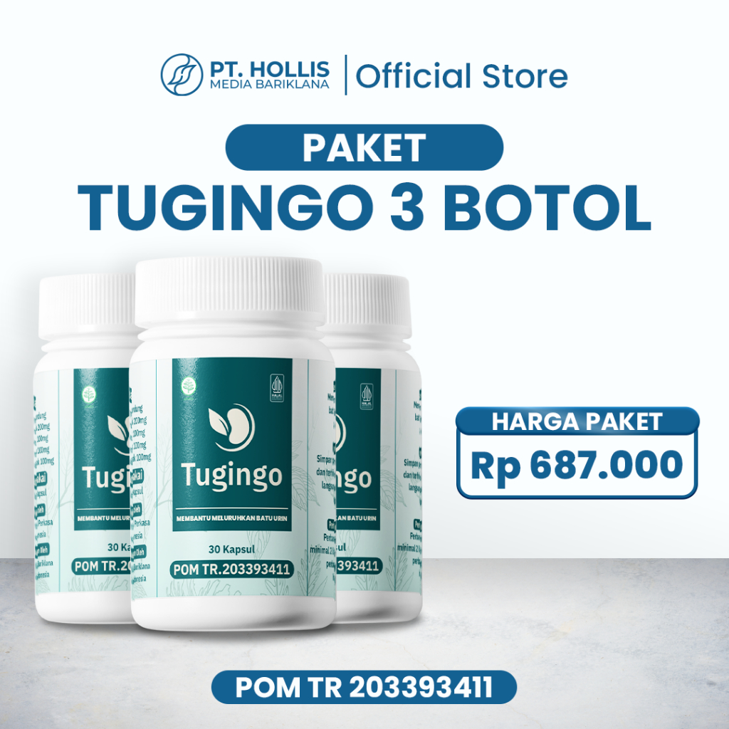 Hollis Tugingo Herbal Batu Ginjal Paket 3 Botol