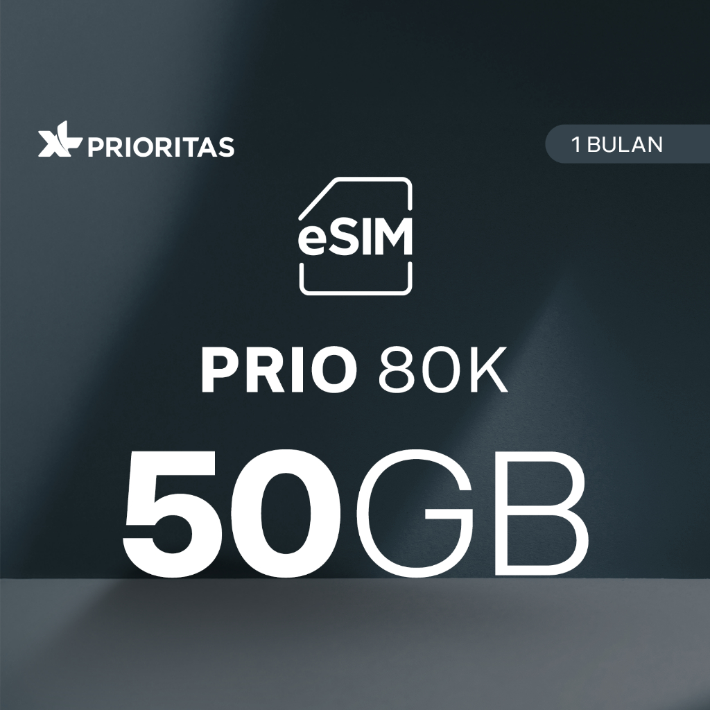 eSIM XL PRIORITAS 80K 50GB/bln